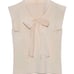 Bow tie knit pullover color: Pink beige
