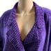 Stitches In Time Womens Purple Notched Collar Oversized Cardigan Size 3X Casual