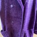 Stitches In Time Womens Purple Notched Collar Oversized Cardigan Size 3X Casual