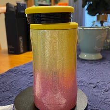 Brumate Sunset customized glitter bottle