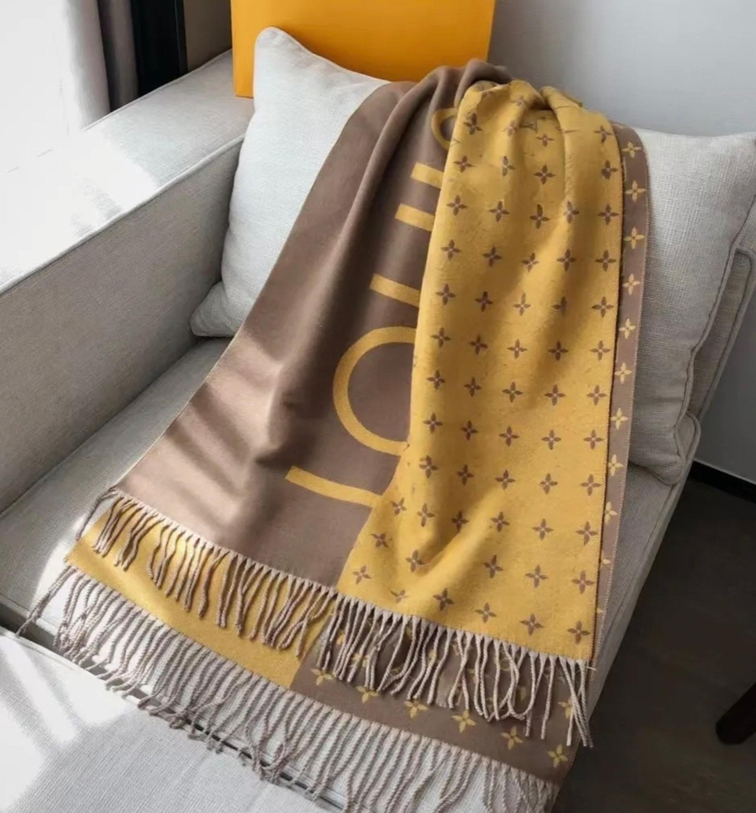 New Winter Gold & Brown Winter Scarf