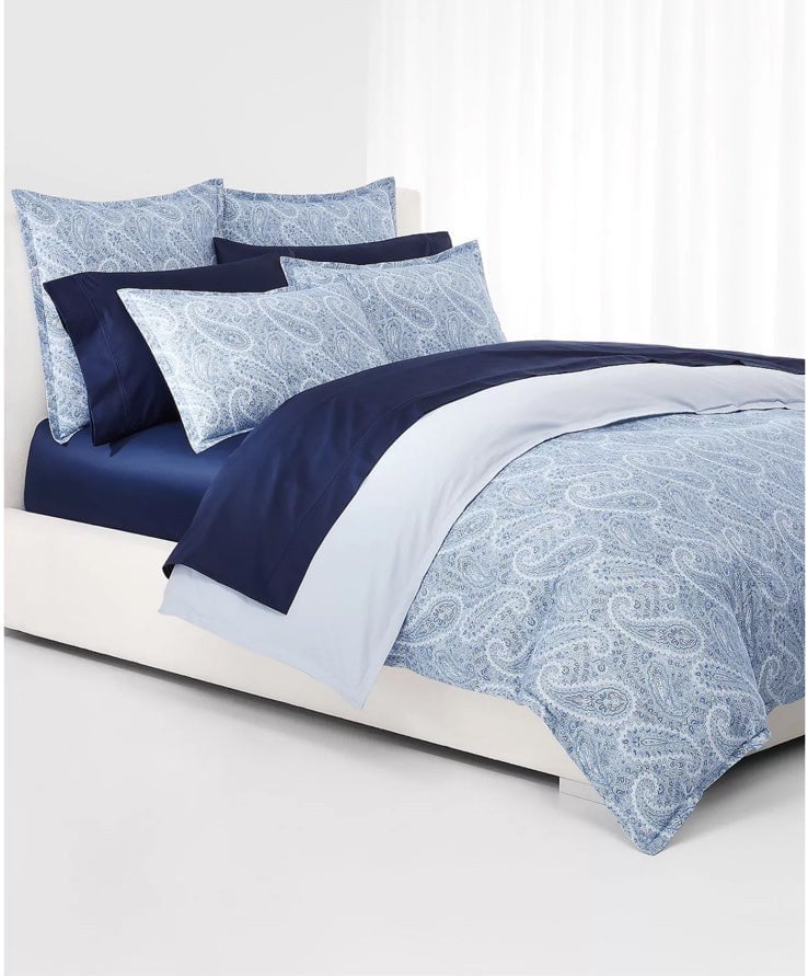 ❤️LAUREN RALPH LAUREN Bantry Paisley Cotton Comforter set & Pillowcase King Sets