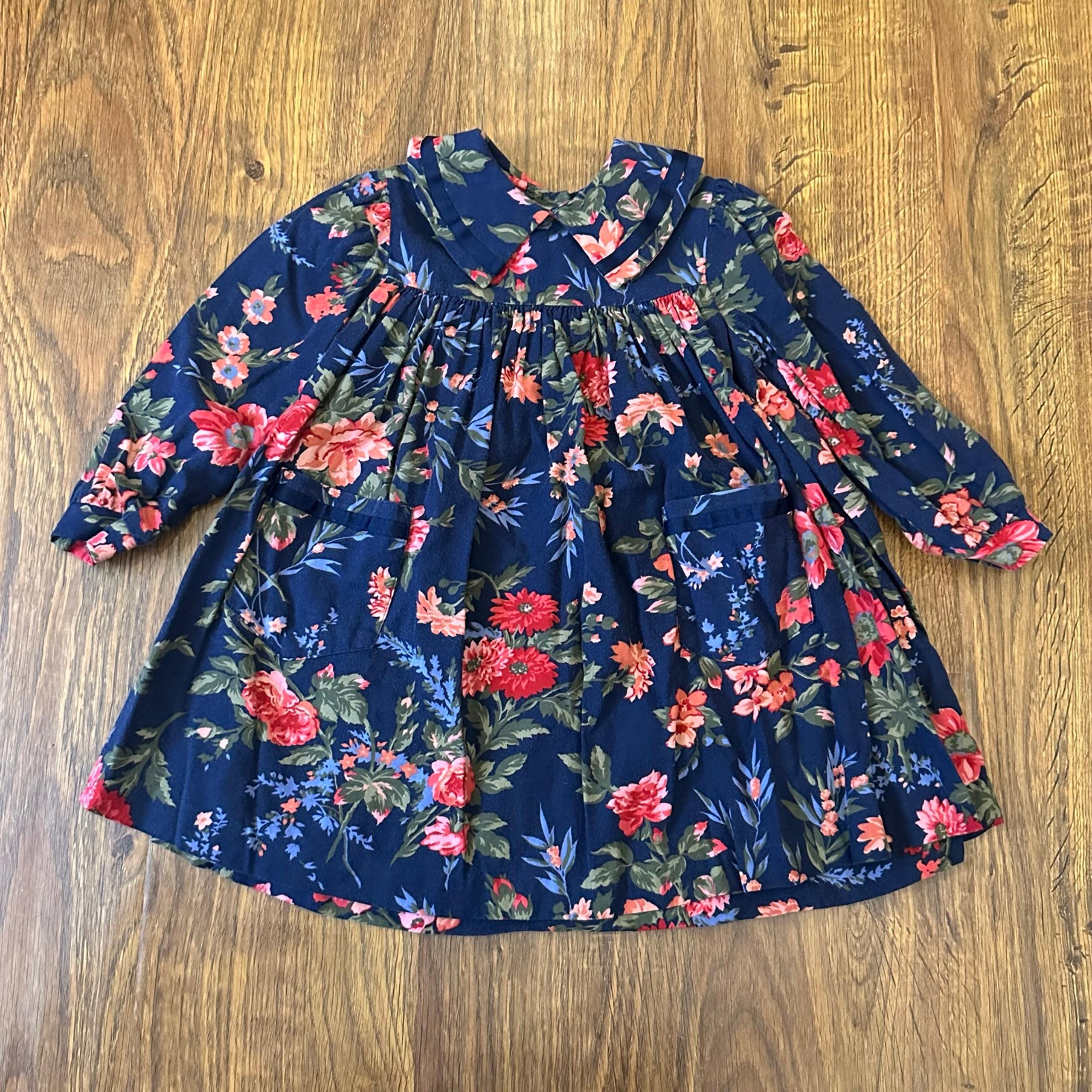 Vintage Laura Ashley Mother & Child collection floral prairie cottage dress