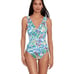 Lauren Ralph Lauren Ruffle Surplice Underwire One Piece swimsuit multicolor - 10