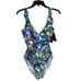 Lauren Ralph Lauren Ruffle Surplice Underwire One Piece swimsuit multicolor - 10