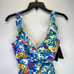 Lauren Ralph Lauren Ruffle Surplice Underwire One Piece swimsuit multicolor - 10