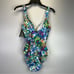 Lauren Ralph Lauren Ruffle Surplice Underwire One Piece swimsuit multicolor - 10