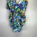 Lauren Ralph Lauren Ruffle Surplice Underwire One Piece swimsuit multicolor - 10
