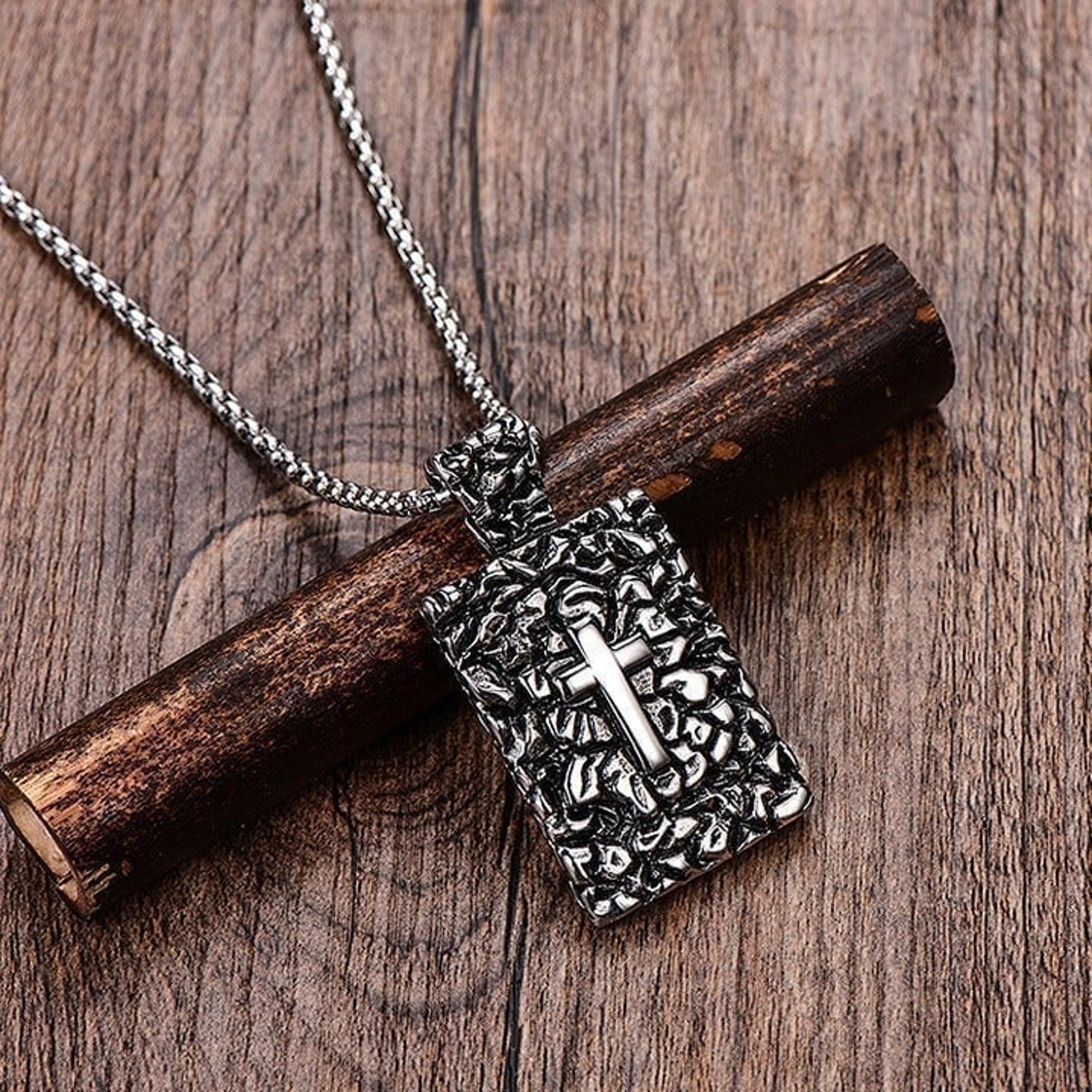 Fashion cross stainlesssteel Christian pendant necklace for women/men,N90201P227
