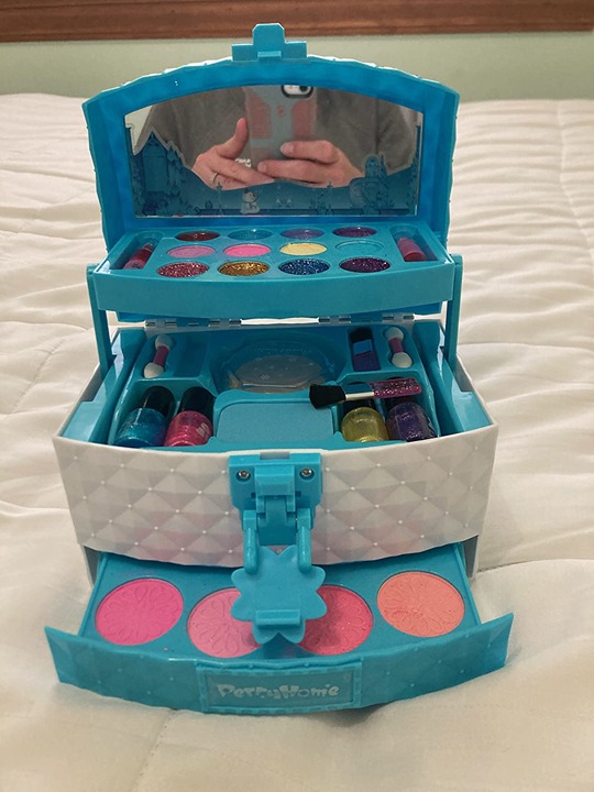 Kids Makeup Kit for Girl 35 Pcs Washable Real Cosmetic, Safe & Non-Toxic