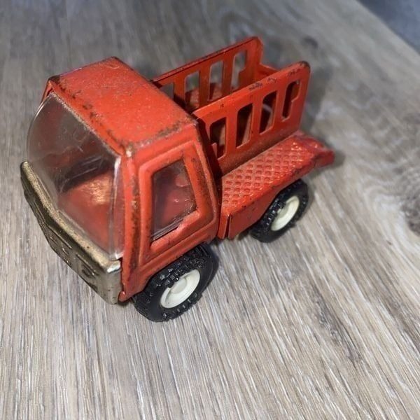 Vintage 1960s Buddy L Pressed Steel Red Pick-Up Truck 3 Metal #H323