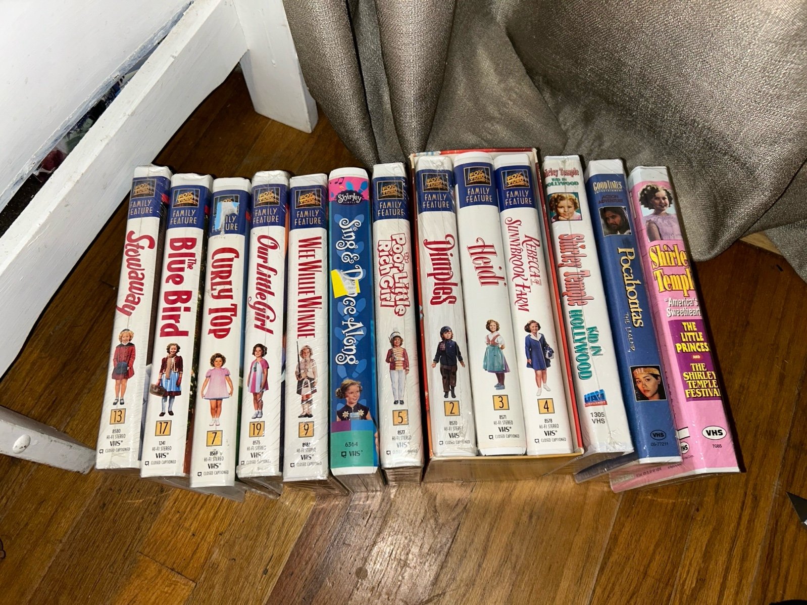 Vintage VHS lot of mostly Shirley Temple six movies are sealed brand new.