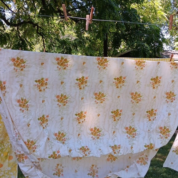 4 vintage Statepride gold green sheets full size