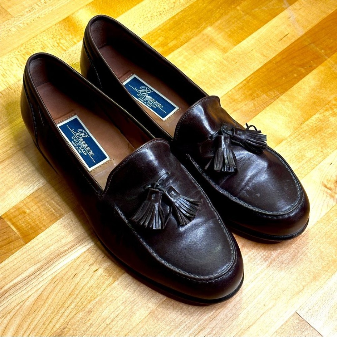 Dark Brown Italian Leather Loafers - 10.5 - Bragano x Cole Haan