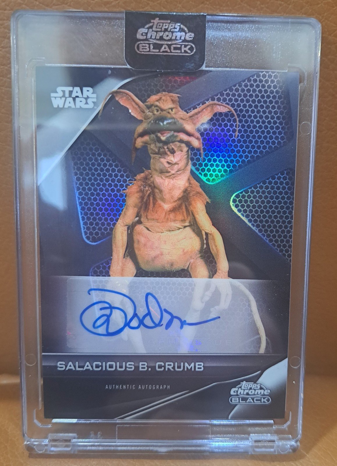 2023 Topps Chrome Black Star Wars *SALACIOUS B CRUMB* Mark Dodson Auto Refractor