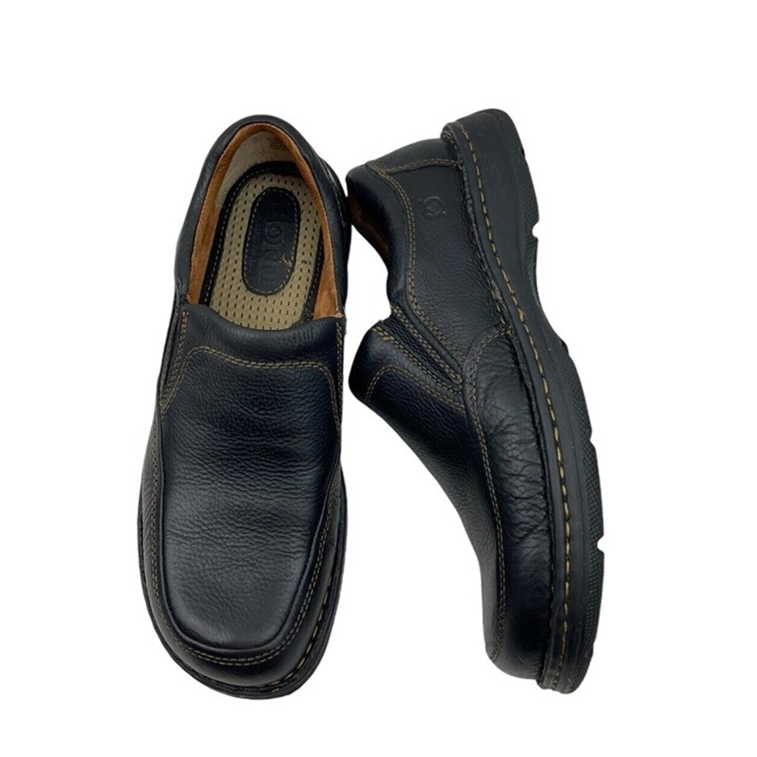*Born Blast II Mens Shoes Size 11.5 Black Pebbled Leather Comfort Normcore Loafe