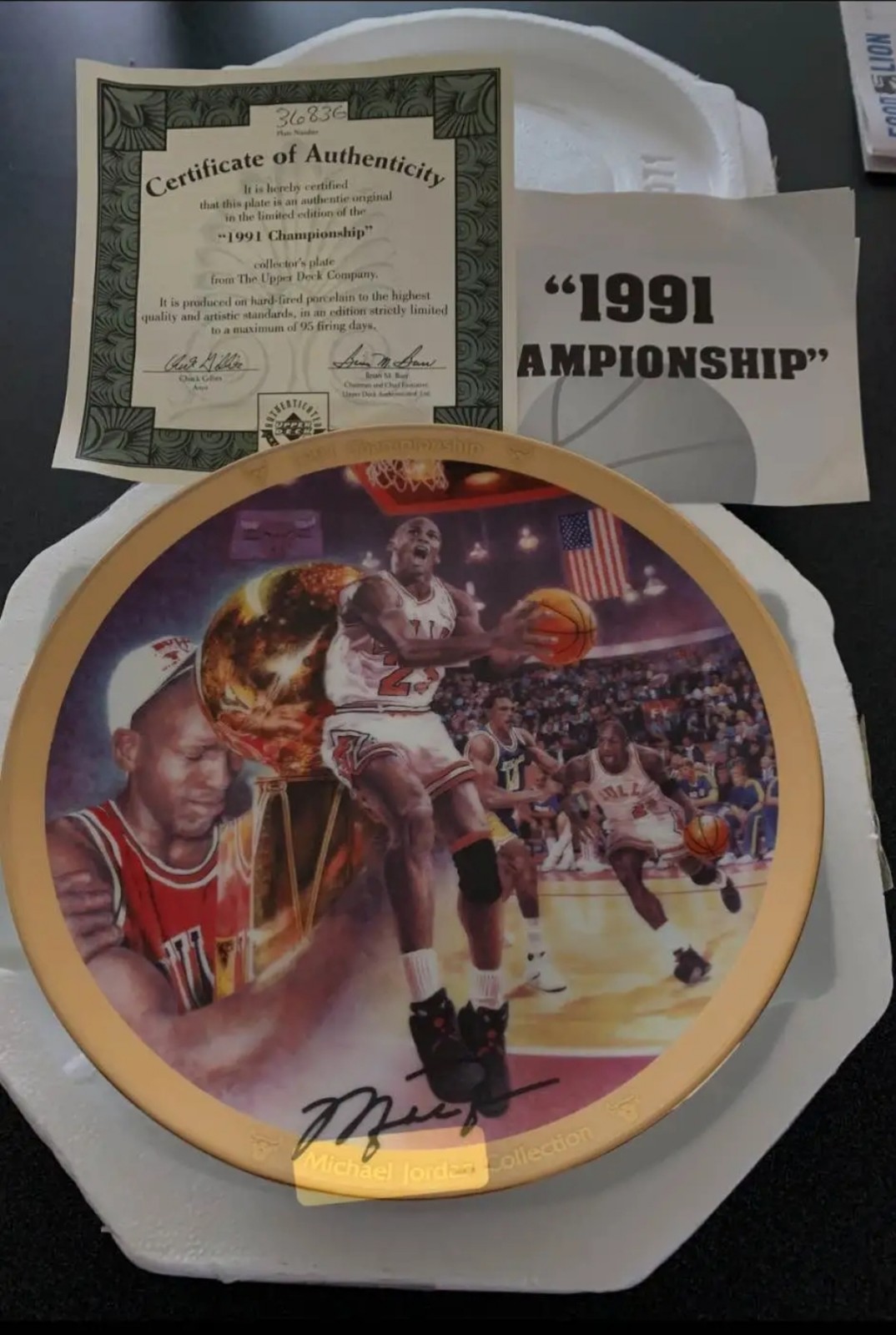 Michael Jordan collectors plate