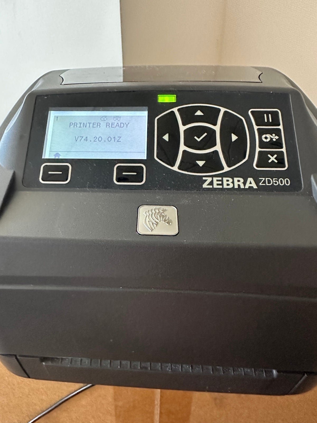 Zebra ZD500 barcode thermal label printer and labels