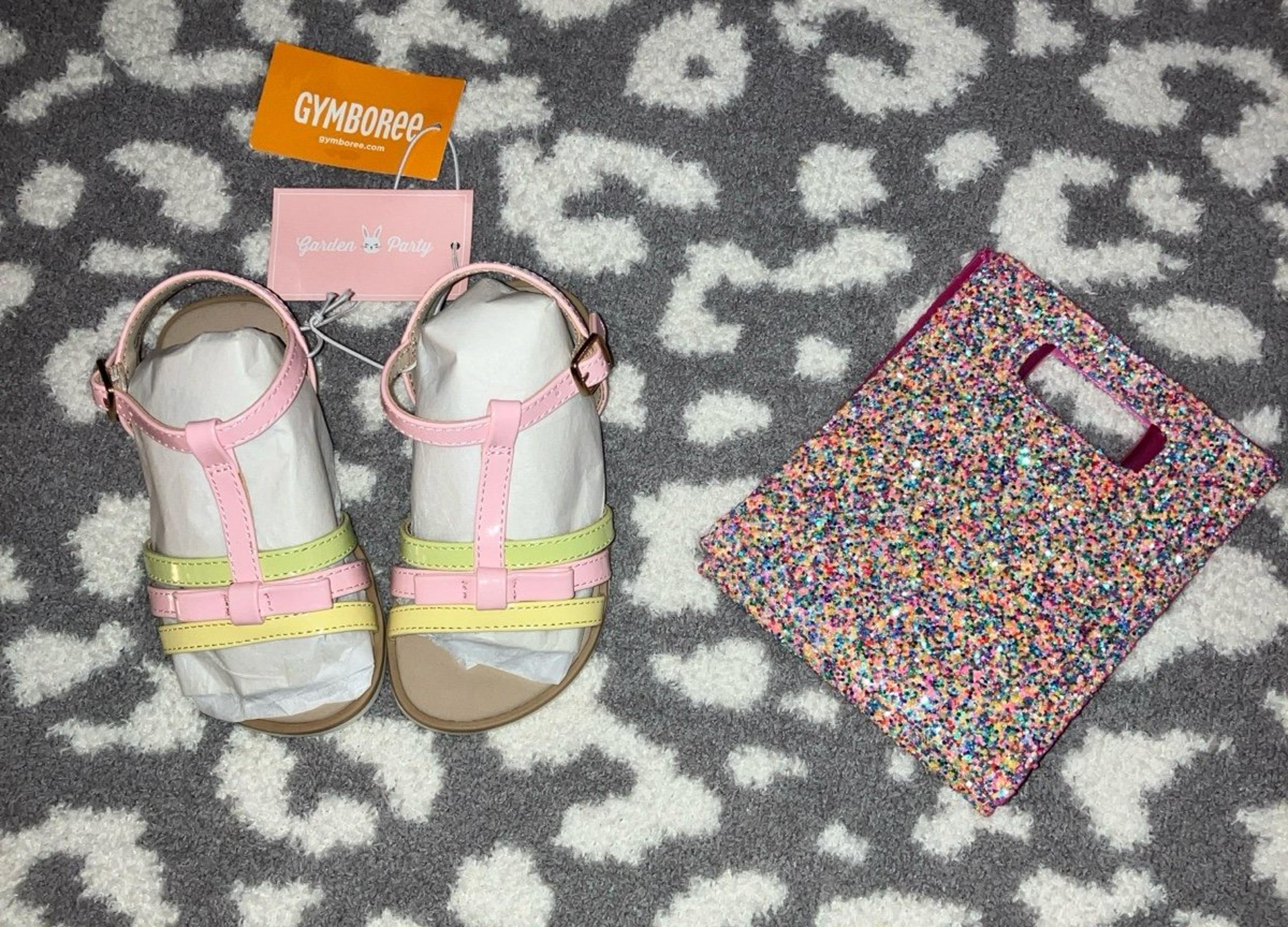 Gymboree Pink Carnation strapping sandals 6T