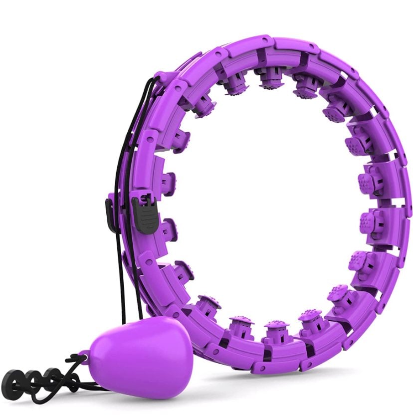 skayddb Weighted Smart Hoola Hoop, Smart 24 Sections Detachable Hoola Hoop, Suit