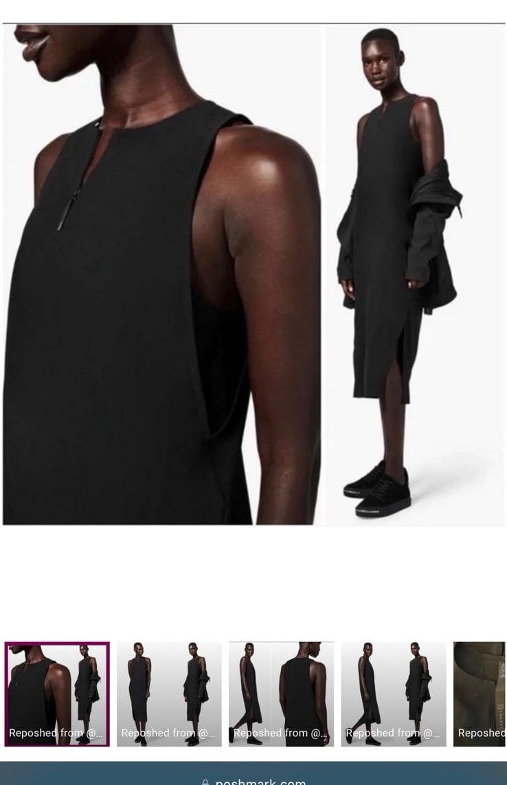 LULULEMON Lab Lahar Dress Midi Black Size SCasual Relaxed Fit Athletic Sporty