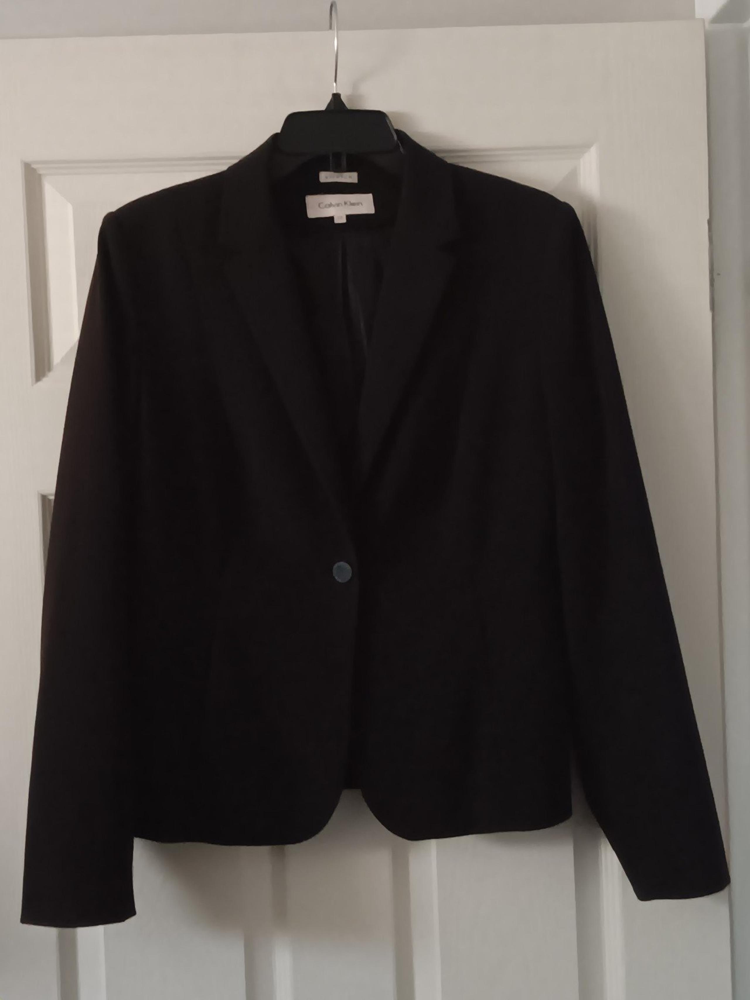 Calvin Klein Classic Black Blazer Sz 12