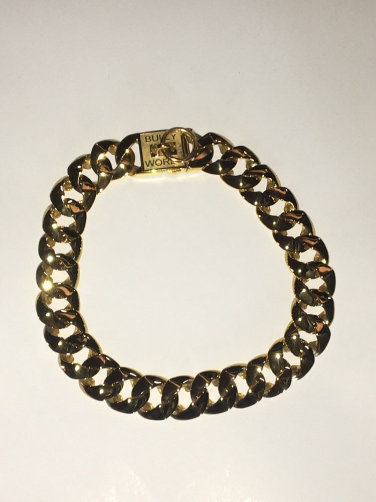 Gold dog collar