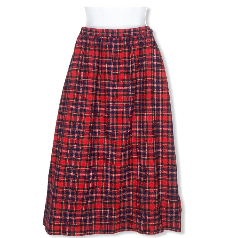 Pendleton Vintage Skirt Wool USA Plaid 4