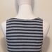 Talbots Scoop Neck Sleeveless Stripe Rayon Gray Tank Top Size S