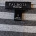 Talbots Scoop Neck Sleeveless Stripe Rayon Gray Tank Top Size S