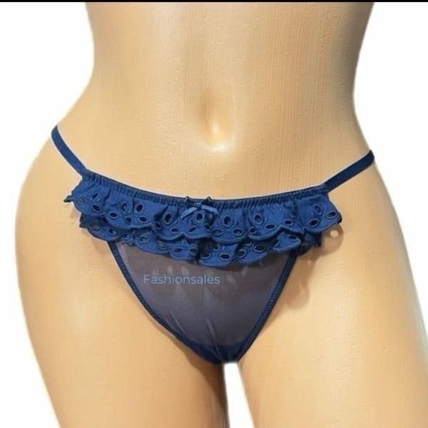 Victorias Secret Dream Angels Sexy Sheer Mesh Eyelet Lace String Bikini panty XL