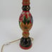 Stonehouse Farm Goods Handpainted Floral Flower Check Farmhouse Accent Lamp 1997