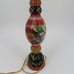 Stonehouse Farm Goods Handpainted Floral Flower Check Farmhouse Accent Lamp 1997