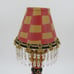 Stonehouse Farm Goods Handpainted Floral Flower Check Farmhouse Accent Lamp 1997
