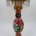 Stonehouse Farm Goods Handpainted Floral Flower Check Farmhouse Accent Lamp 1997