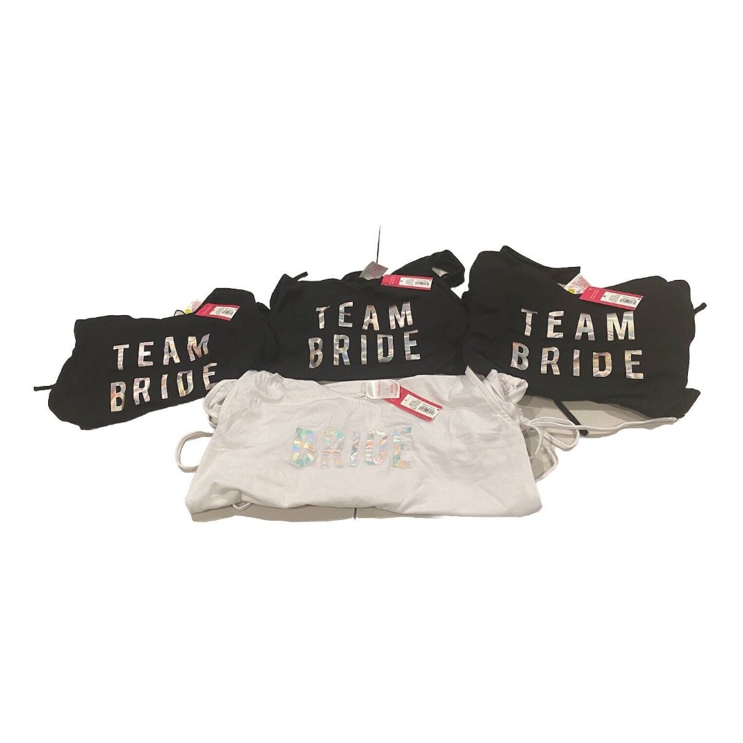 NEW Team Bride (3 Size M) & Bride (1 Size L) Swim Cover Up Dress (Lot of 4)