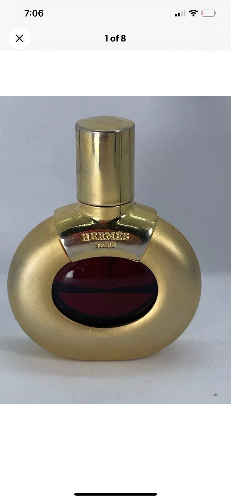 HERMES Rouge Eau de Parfum 7.5 ml Refillable Spray Travel Purse Spray Woman