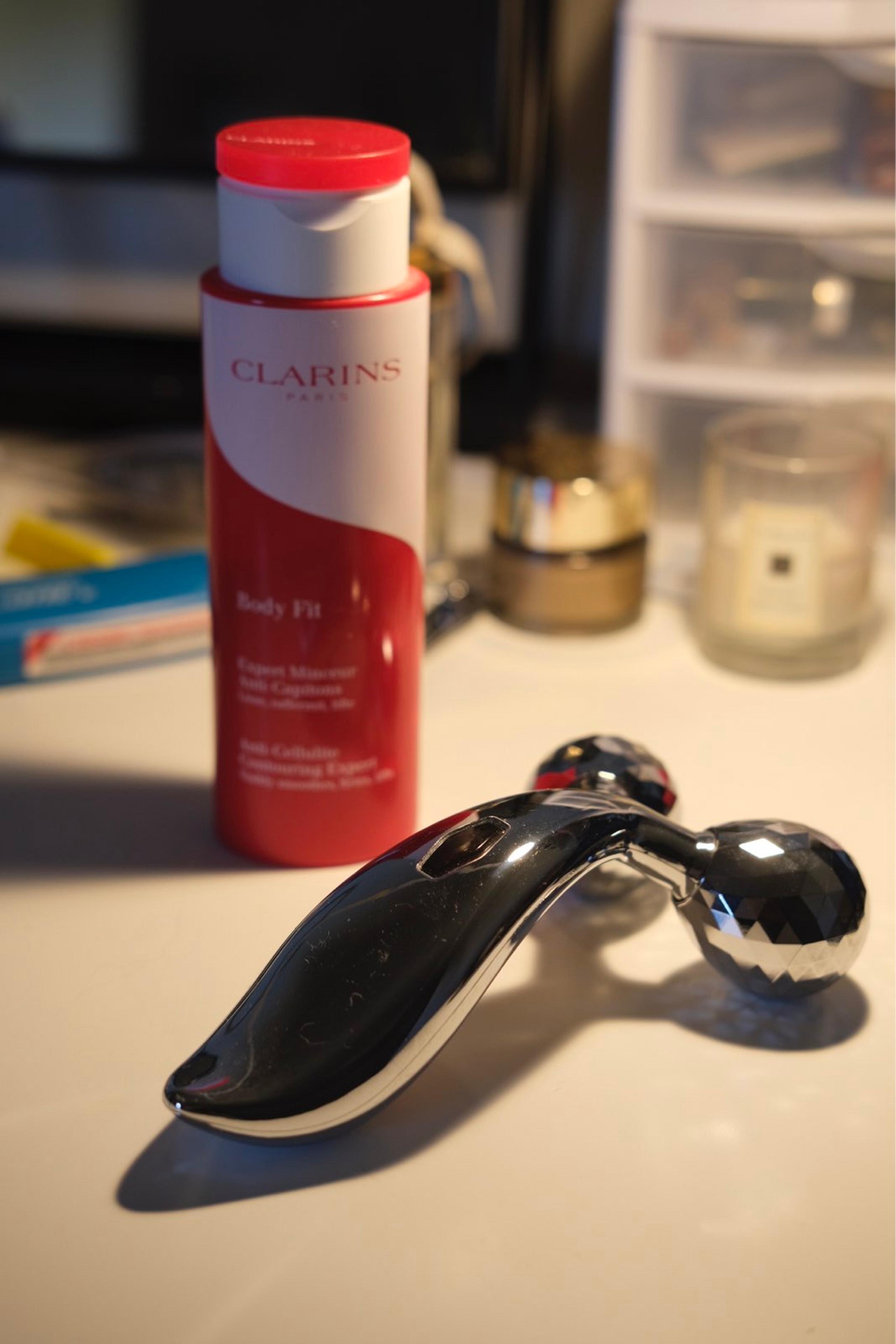 clarins body fit lotion with a skincare