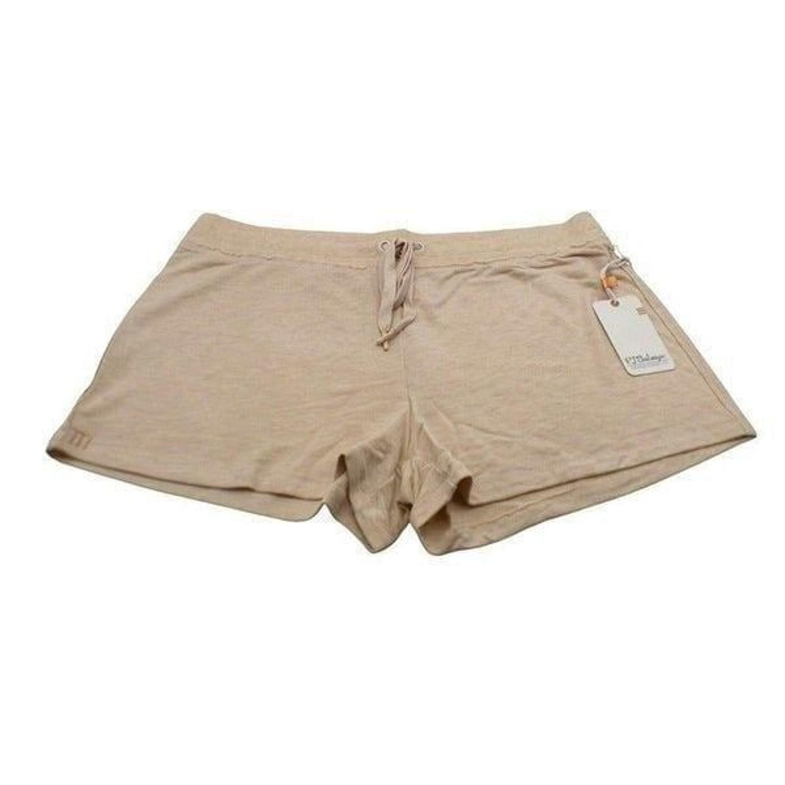 P.J. Salvage Women’s Exposed Waistband Seam, Drawstring Pajama/ Lounge Shorts, L
