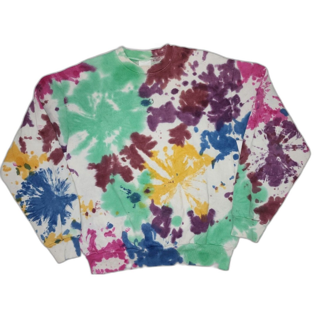 KkCo Tie Dye Oversized Pierced Sweatshirt Unisex Size S