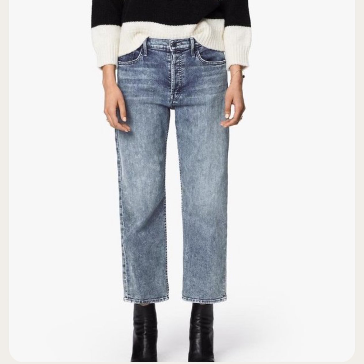 Mother The Thrasher in Shaking Things Up relaxed straight leg size 25