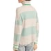 New J Crew S Green Gray Striped Turtleneck Sweater Supersoft Yarn Merino Alpaca