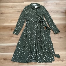 Seraphine Bless Polka Dot Maternity & Nursing Shirt Dress 6