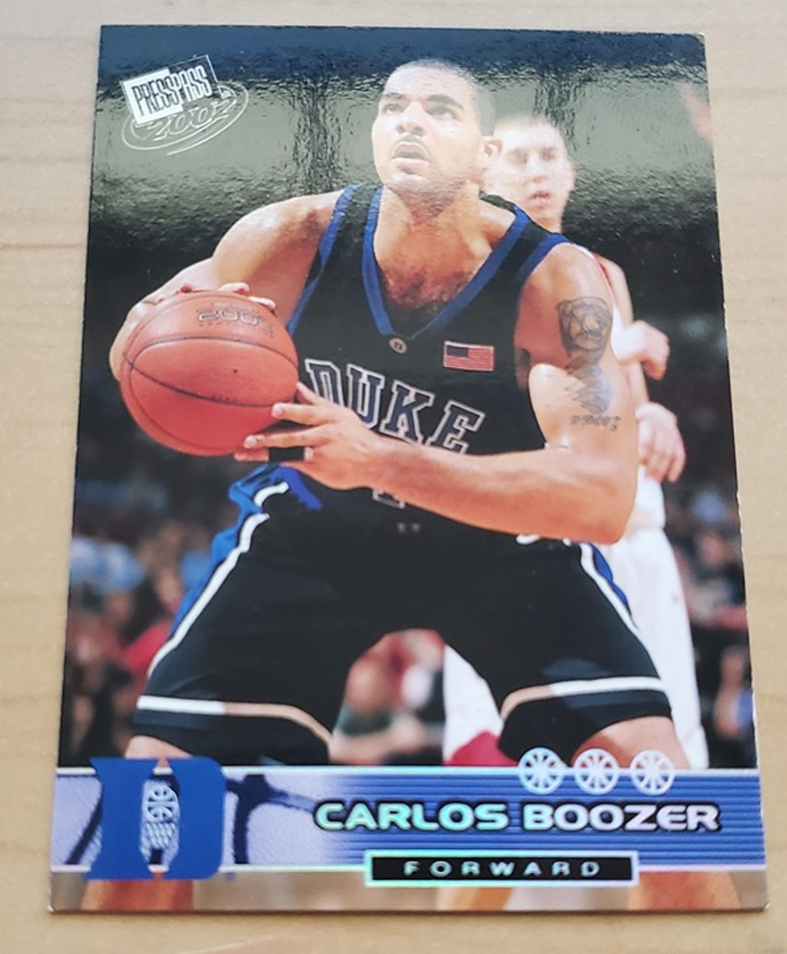 2002 CARLOS BOOZER PRESS PASS HOLIFOIL RC #CT3 MINT