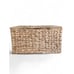 Woven Water Hyacinth Storage Basket With Hinged Lid & Handles