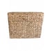 Woven Water Hyacinth Storage Basket With Hinged Lid & Handles