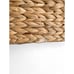 Woven Water Hyacinth Storage Basket With Hinged Lid & Handles