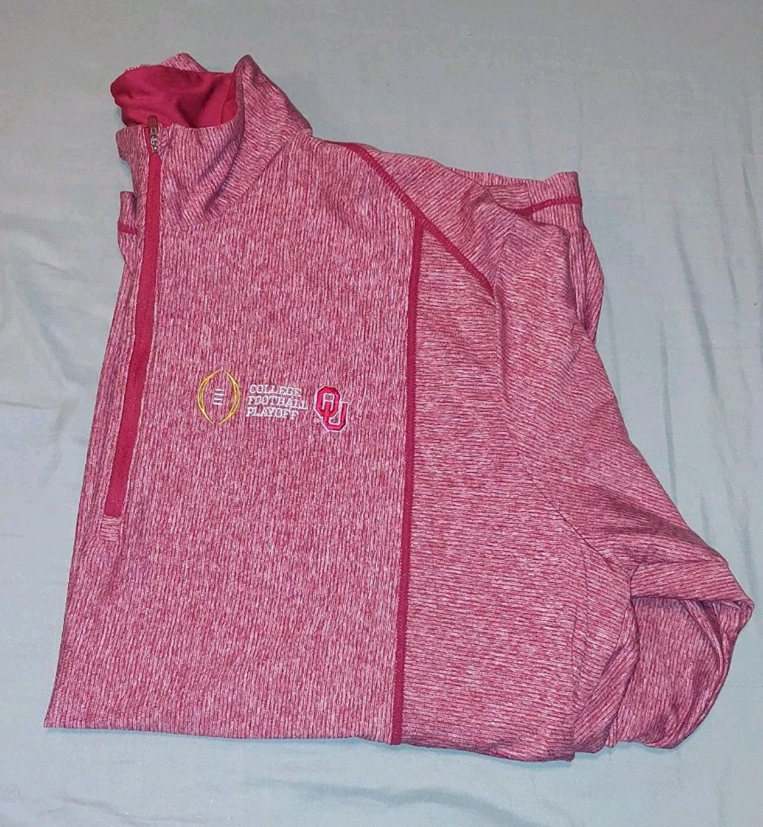 Oklahoma University Sooners College Playoffs 1/4 Zip Jacket Medium