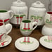RAE DUNN ELF FEET CANISTER, MUG AND PLATE SET (will divide)