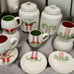RAE DUNN ELF FEET CANISTER, MUG AND PLATE SET (will divide)